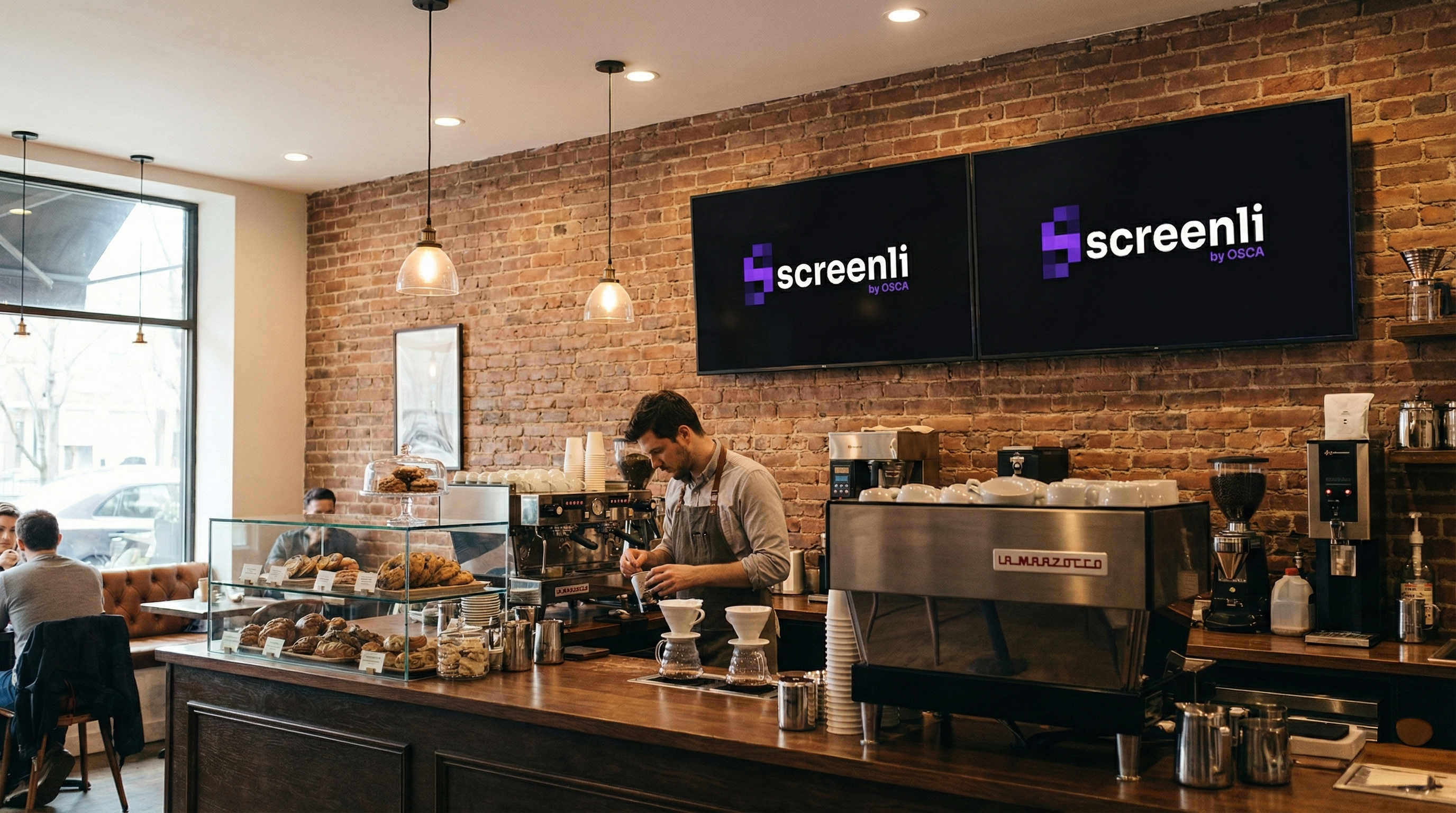 Restaurants digital signage example
